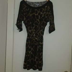 Animal print dress